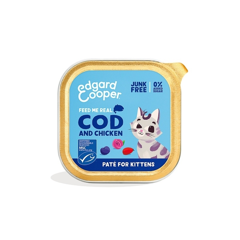 Edgard Cooper pasteet kassipoegadele tursa ja kanaga 85 g Edgard Cooper pasteet kassipoegadele tursa ja kanaga 85 g
