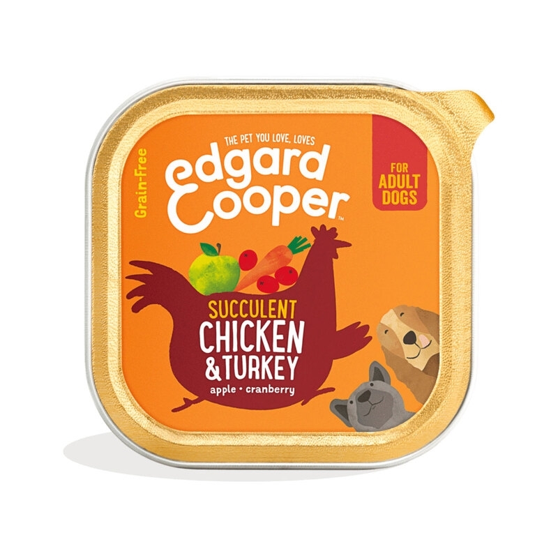 Edgard Cooper konserv koerale, kana- ja kalkunilihaga 150 g Edgard Cooper konserv koerale, kana- ja kalkunilihaga 150 g
