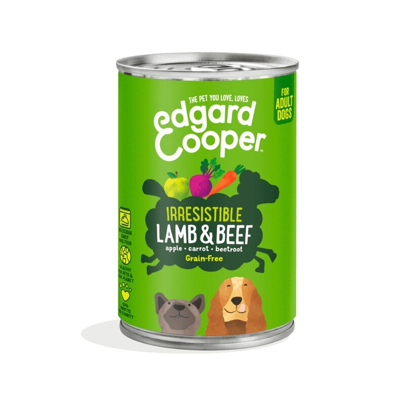 Edgard Cooper konserv koerale, lamba-ja veiselihaga 400 g Edgard Cooper konserv koerale, lamba-ja veiselihaga 400 g