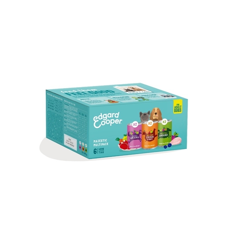 Edgard Cooper koera konservide multipakk, 6 x 400 g Edgard Cooper koera konservide multipakk, 6 x 400 g
