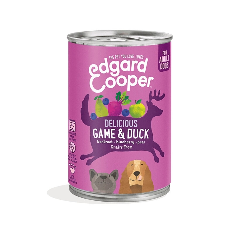 Edgard Cooper konserv koerale, uluki- ja pardilihaga 400 g Edgard Cooper konserv koerale, uluki- ja pardilihaga 400 g