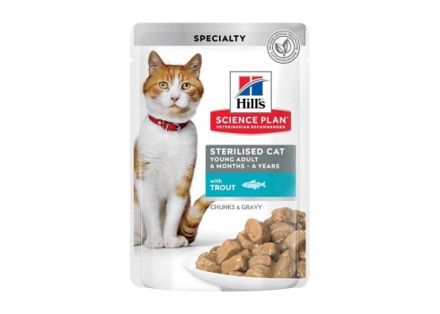 Hill's Science Plan Young Sterilized kassi einekotike forelliga 85g