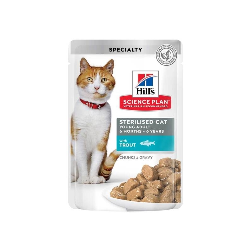 Hill's Science Plan Young Sterilized kassi einekotike forelliga 85g