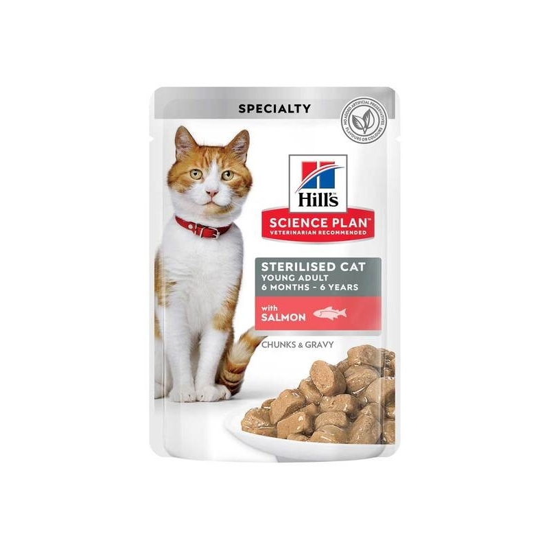 Hill's Science Plan Young Sterilized kassi einekotike lõhega 85g