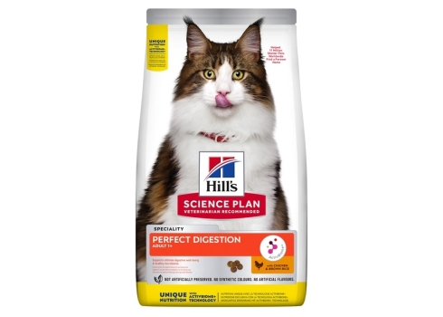 Hill's Science Plan Perfect Digestion kuivtoit kassile kanaga, 1,5 kg