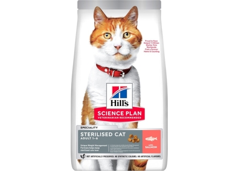 Hill's Science Plan Sterilized Adult kassi täissööt lõhega 1,5kg