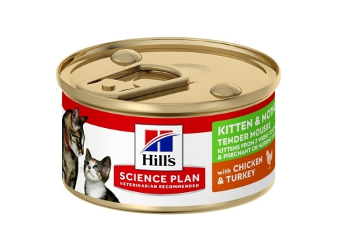 Hill's Science Plan kassipoja-imetava kassi pasteet kana-kalkun 85 g