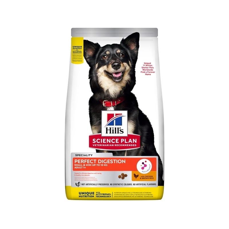 Hill's SP Perfect Digestion kuivtoit koerale Small & Mini kanaga 1,5kg Hill's SP Perfect Digestion kuivtoit koerale Small & Mini kanaga 1,5kg