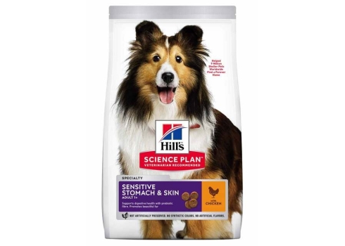 Hill's Science Plan Sensitive koeratoit kanaga keskmisele koerale 2,5kg