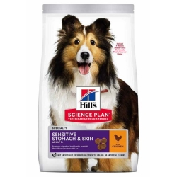 Hill's Science Plan Sensitive koeratoit kanaga keskmisele koerale 2,5kg