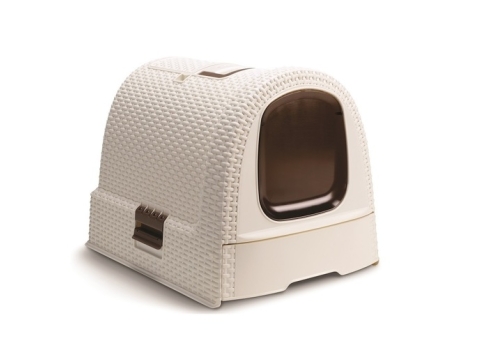 Beeztees Curver kinnine liivakast kassile 51 x 38.5 x 39.5 cm, valge