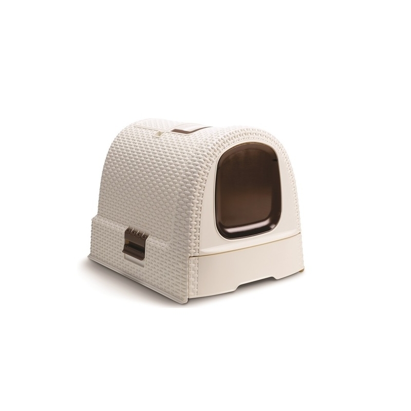 Beeztees Curver kinnine liivakast kassile 51 x 38.5 x 39.5 cm, valge