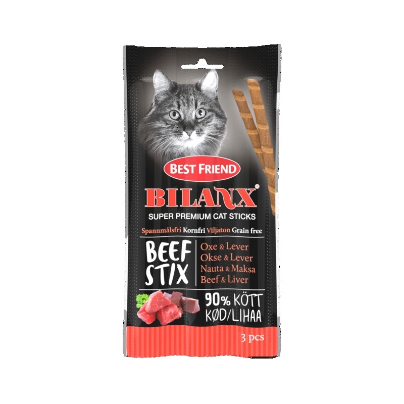 Best Friend Bilanx veisemaksapulgad kassidele 3 X 15 g