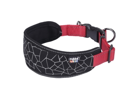 Rukka Cube kaelarihm M must-punane