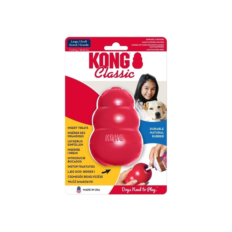KONG Classic täidetav mänguasi, L, punane KONG Classic täidetav mänguasi, L, punane