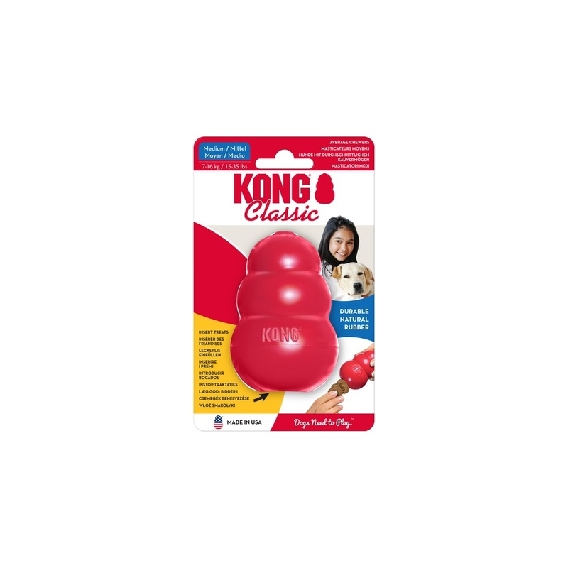 KONG Classic täidetav mänguasi, M, punane KONG Classic täidetav mänguasi, M, punane