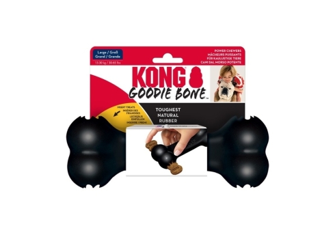 KONG Extreme Goodie Bone närimismänguasi koertele L, must