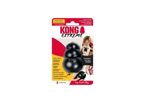 KONG Extreme täidetav koera mänguasi S, must