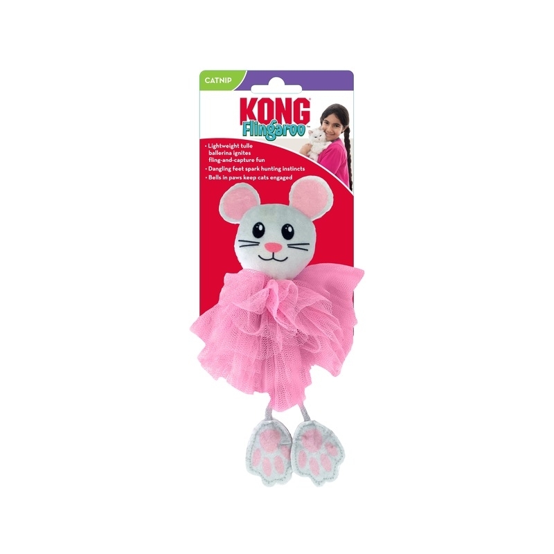 KONG Flingaroo Tutu mänguasi kassile, värvivalik. KONG Flingaroo Tutu mänguasi kassile, värvivalik.