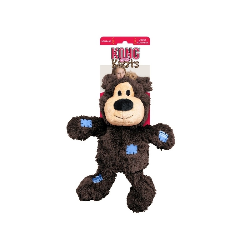 KONG Wild Knots Bears piiksuv mänguasi koertele M-L KONG Wild Knots Bears piiksuv mänguasi koertele M-L