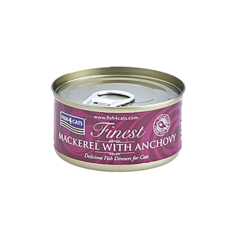 Fish4Cats konserv kassile, makrelli ja anšoovisega, 70 g Fish4Cats konserv kassile, makrelli ja anšoovisega, 70 g