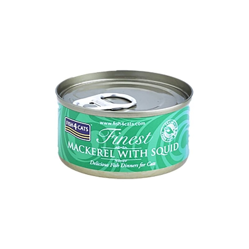 Fish4Cats konserv kassile, makrelli ja kalmaariga, 70 g Fish4Cats konserv kassile, makrelli ja kalmaariga, 70 g