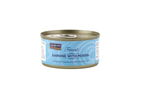 Fish4Cats konserv kassile, sardiinide ja molluskitega, 70 g
