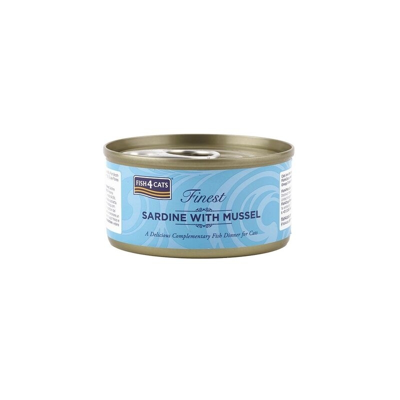 Fish4Cats konserv kassile, sardiinide ja molluskitega, 70 g Fish4Cats konserv kassile, sardiinide ja molluskitega, 70 g