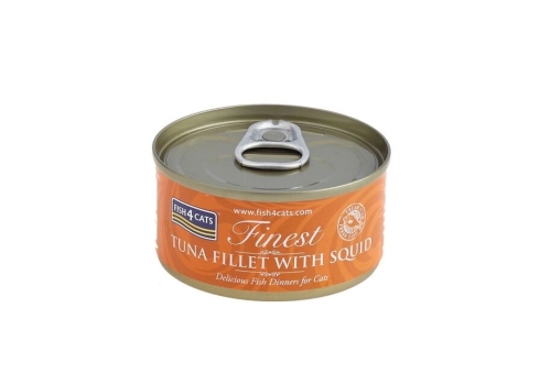 Fish4Cats konserv kassidele tuunikala ja kalmaariga 70 g