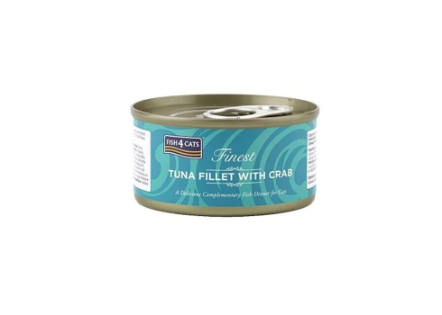 Fish4Cats konserv kassidele tuunikala ja krabiga 70 g