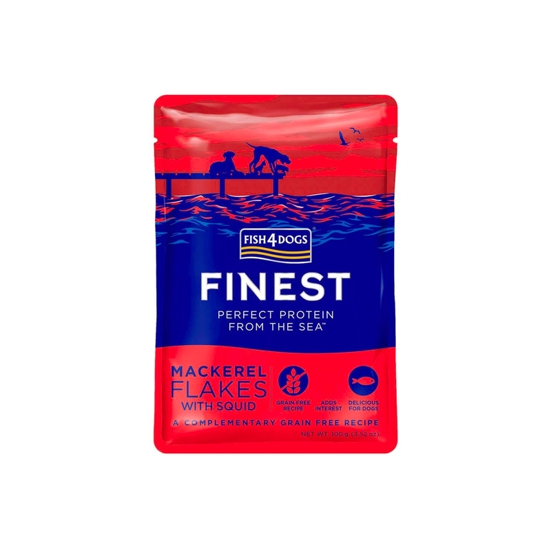 Fish4Dogs einekotike koertele valge kala, maguskartuli ja ubadega 100g Fish4Dogs einekotike koertele valge kala, maguskartuli ja ubadega 100g