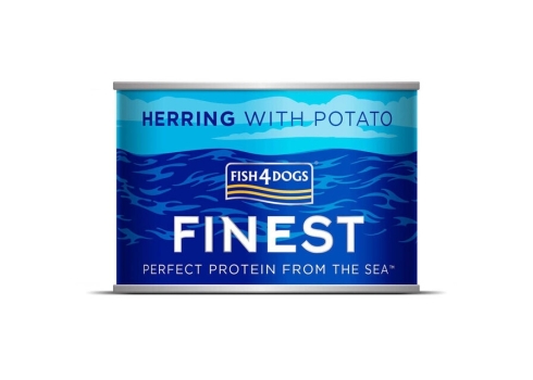 Fish4Dogs Finest Herring konserv koertele heeringa ja kartuliga 185 g