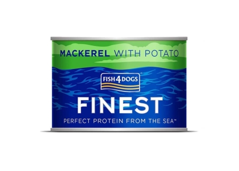 Fish4Dogs Finest Mackerel konserv koertele makrelli ja kartuliga 185 g