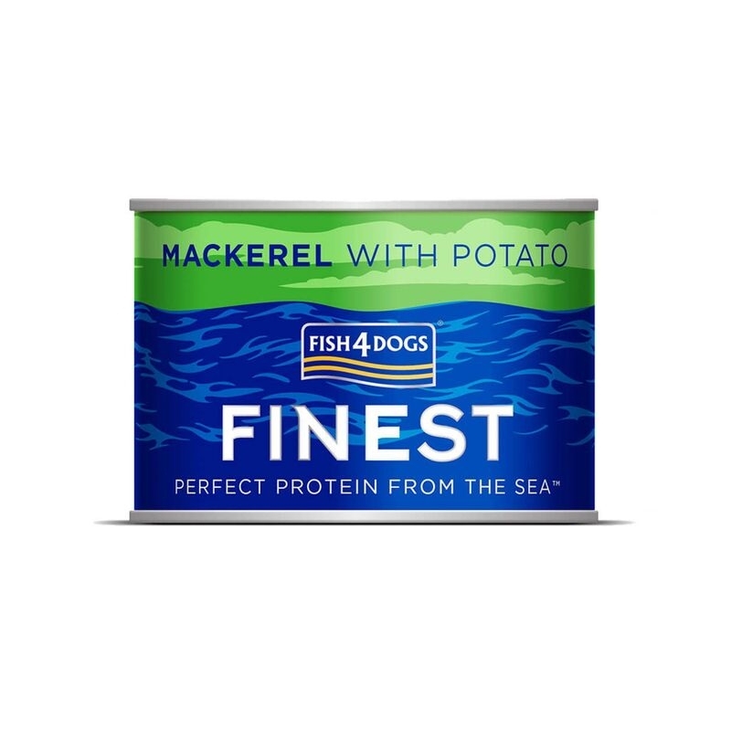 Fish4Dogs Finest Mackerel konserv koertele makrelli ja kartuliga 185 g Fish4Dogs Finest Mackerel konserv koertele makrelli ja kartuliga 185 g