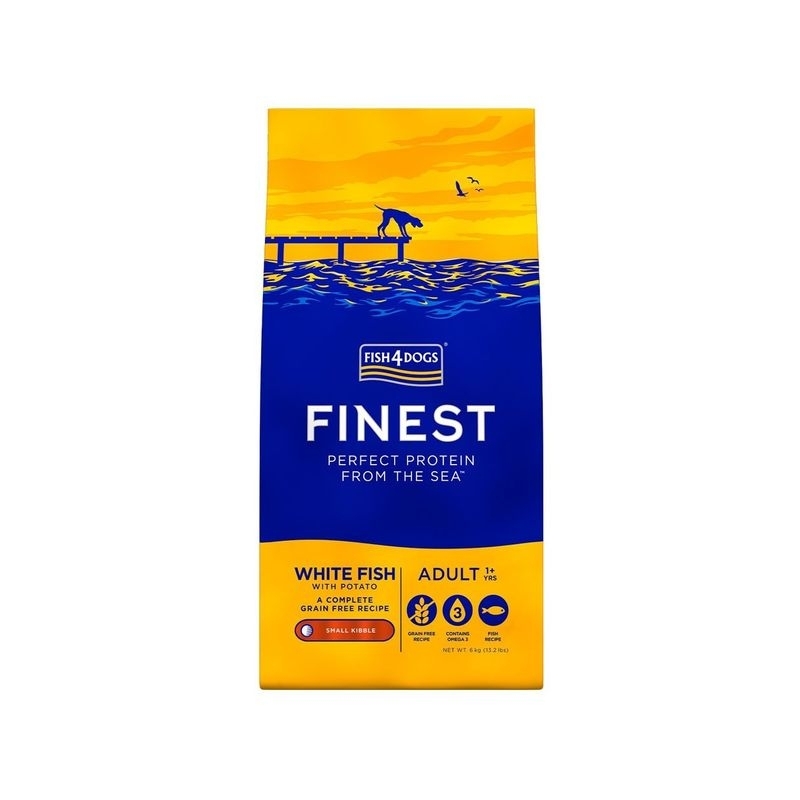 Fish4Dogs Small kuivtoit koertele valge kalaga 1,5 kg Fish4Dogs Small kuivtoit koertele valge kalaga 1,5 kg