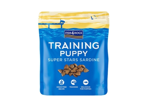Fish4Dogs Superstars treeningmaiused kutsikatele, sardiiniga 150 g