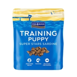 Fish4Dogs Superstars treeningmaiused kutsikatele, sardiiniga 150 g