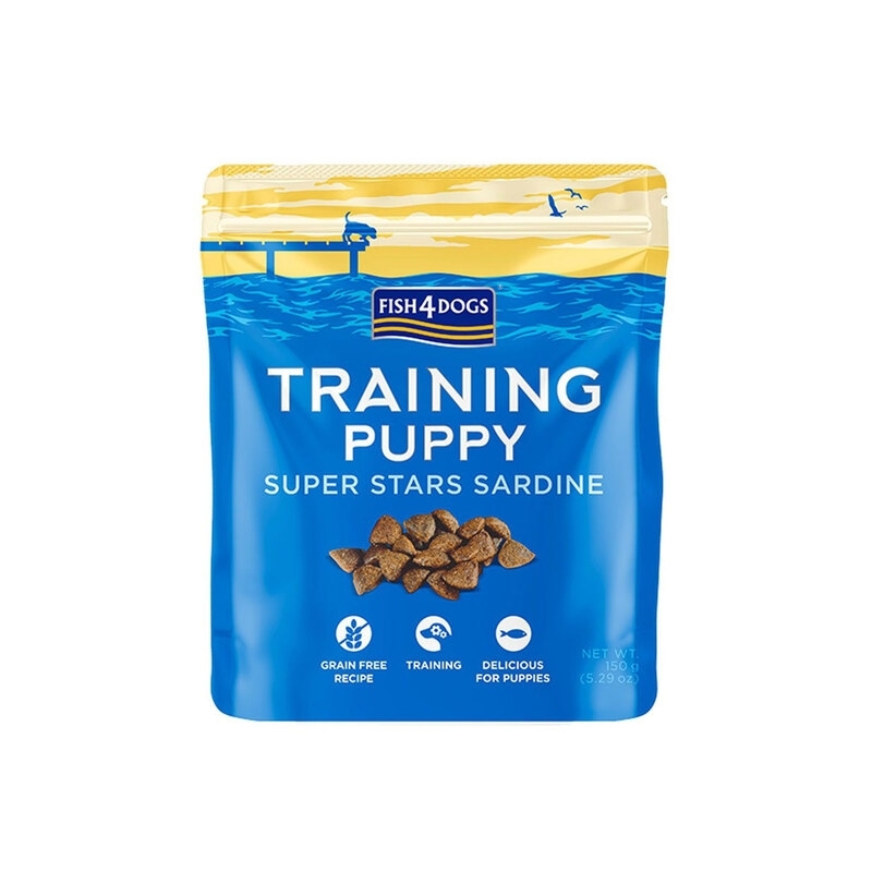 Fish4Dogs Superstars treeningmaiused kutsikatele, sardiiniga 150 g Fish4Dogs Superstars treeningmaiused kutsikatele, sardiiniga 150 g