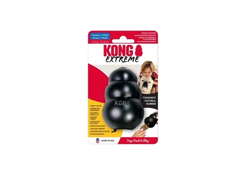 KONG Extreme täidetav koera mänguasi M, must