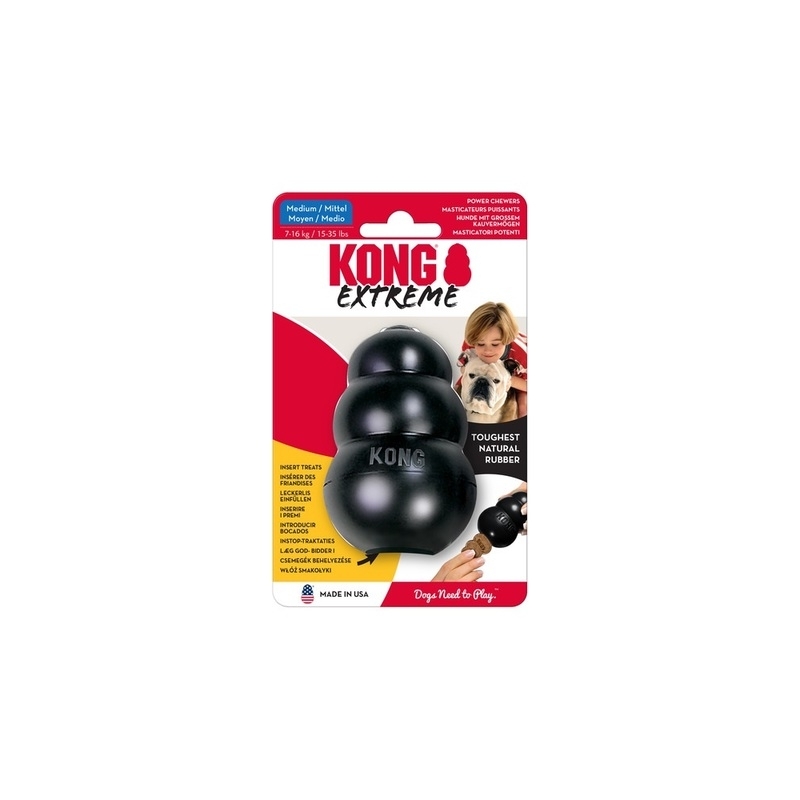 KONG Extreme täidetav koera mänguasi M, must KONG Extreme täidetav koera mänguasi M, must