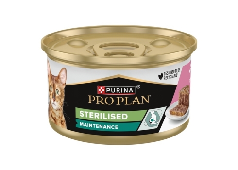 Purina Pro Plan Steril pasteet tuunikala-lõhe 85g