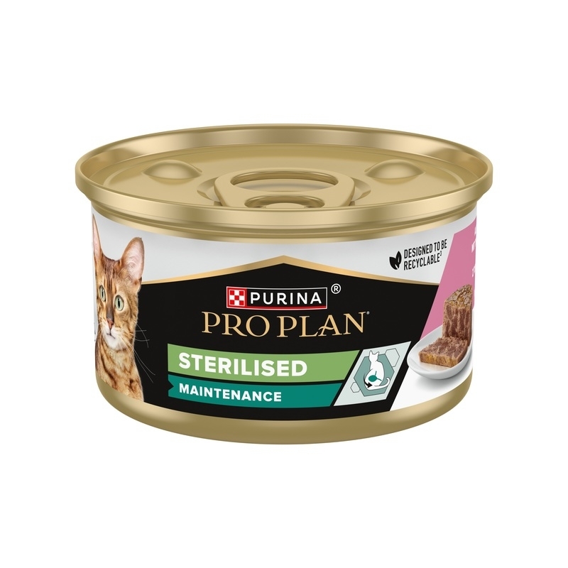 Purina Pro Plan Steril pasteet tuunikala-lõhe 85g Purina Pro Plan Steril pasteet tuunikala-lõhe 85g