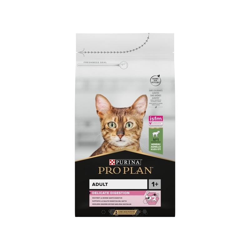 Purina Pro Plan kassitoit Delicate lambaga, 1,5kg Purina Pro Plan kassitoit Delicate lambaga, 1,5kg