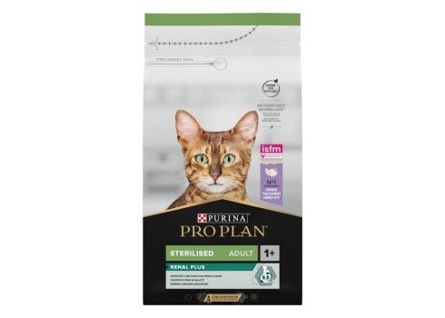 Purina PRO PLAN kassitoit STERELISED RENAL kalkunirikas, 1,5 kg