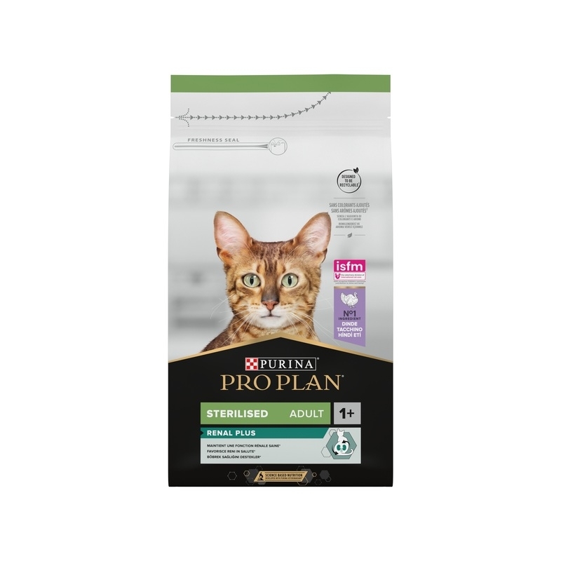 Purina PRO PLAN kassitoit STERELISED RENAL kalkunirikas, 1,5 kg Purina PRO PLAN kassitoit STERELISED RENAL kalkunirikas, 1,5 kg