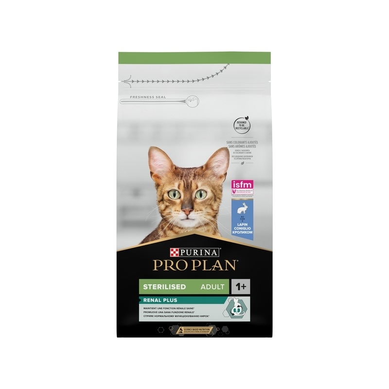 Purina Pro Plan kassitoit Sterilised Renal küülik, 1,5kg Purina Pro Plan kassitoit Sterilised Renal küülik, 1,5kg
