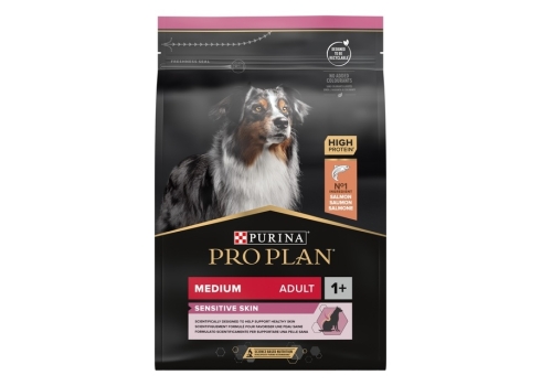 Purina PRO PLAN Medium Adult Sensitive Skin with OPTIDERMA, 3 kg