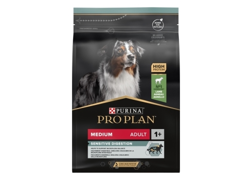Purina PRO PLAN Medium Adult Sensitive Digestion with OPTIDIGEST, 3kg