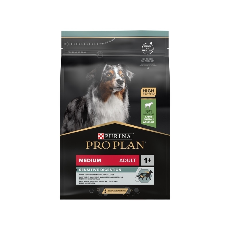 Purina PRO PLAN Medium Adult Sensitive Digestion with OPTIDIGEST, 3kg Purina PRO PLAN Medium Adult Sensitive Digestion with OPTIDIGEST, 3kg