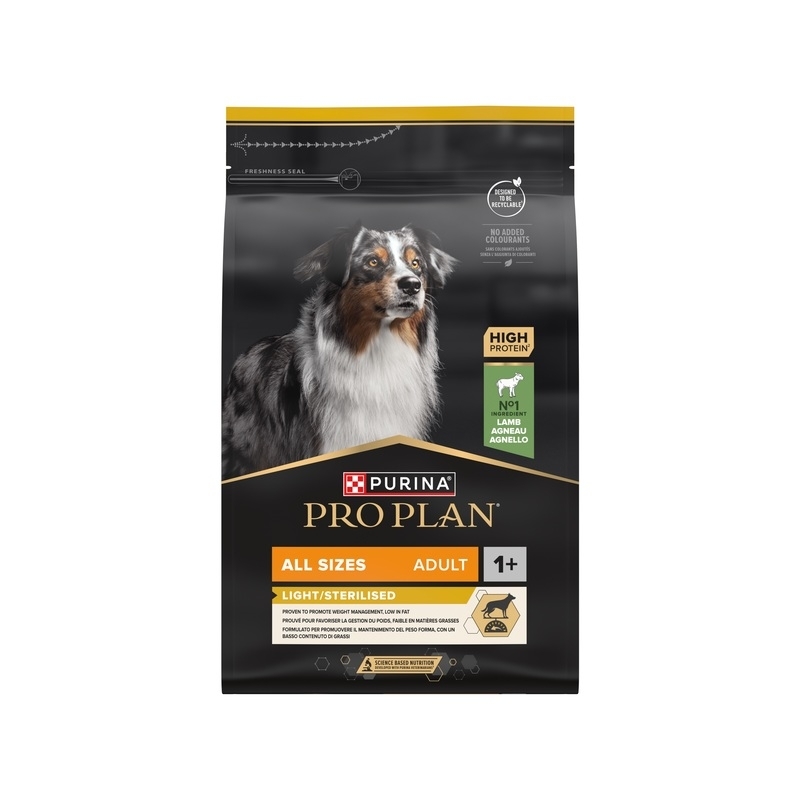 Purina PRO PLAN All sizes Adult Light with OPTIWEIGHT, 3kg Purina PRO PLAN All sizes Adult Light with OPTIWEIGHT, 3kg